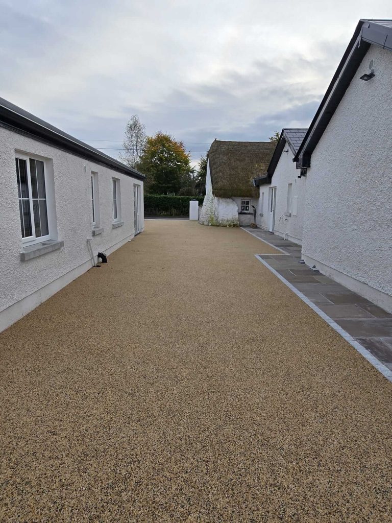 Resin ground at house